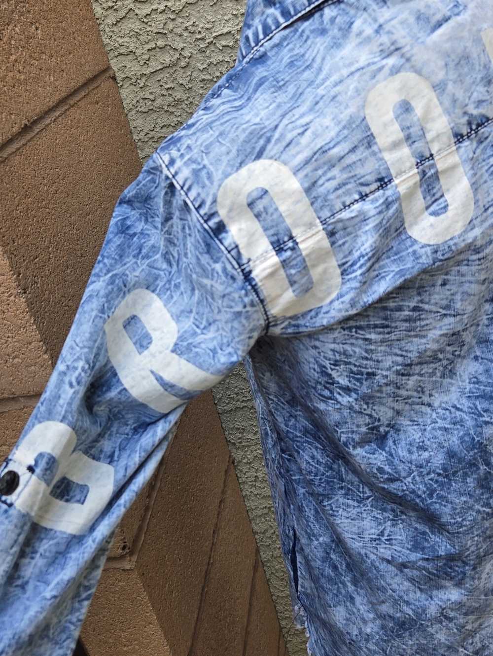 Thrill Jeans Brooklyn Light Blue Acid-Wash Denim Shirt Dress - Picture 4 of 9